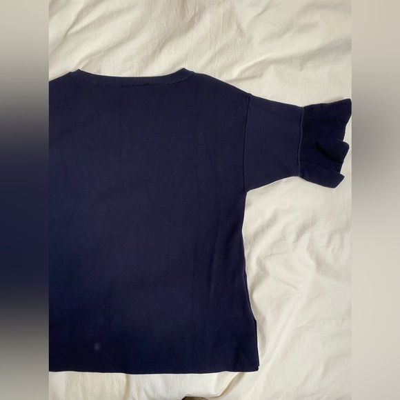 Ann Taylor Ruffle Sleeve 1/2 length Knit size XS - Picture 6 of 7